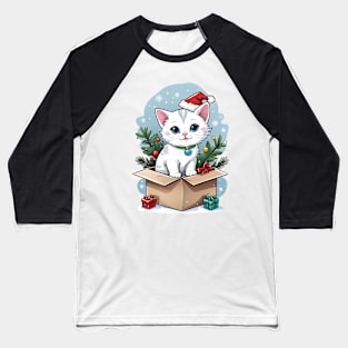 Cat christmas Baseball T-Shirt